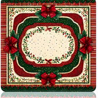 Tapis de Mahjong de Noël antidérapant en caoutchouc, couverture de table imprimée pour fêtes de fin d'année, tapis de table de Mahjong américain avec bords cousus