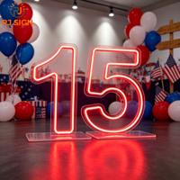 Lettres lumineuses géantes IP65 étanches pour événements extérieurs, mariages, fournitures de fête, chiffres néon RGB de 1,2 m