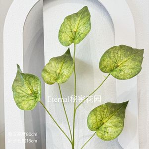Hojas Artificiales de Monstera Secret Garden de 80 cm, de Plástico Suave, para Decoración del Hogar y Bodas - Product Image 3