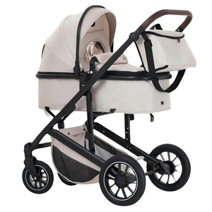 Poussette Haute 3-<span class=keywords><strong>en</strong></span>-<span class=keywords><strong>1</strong></span> Réversible avec Cadre <span class=keywords><strong>en</strong></span> Alliage d'Aluminium Pliable pour Bébé - Product Image 1