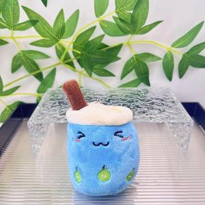 Muñeco de peluche colgante de 12 cm con forma de taza de té con leche, juguete de peluche Boba, llavero, regalo para niños, muñecos de peluche bonitos al por mayor - Product Image 2
