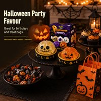 Coffret de jouets anti-stress en caoutchouc souple, best-seller transfrontalier, en forme de fantôme amusant et de boulette vapeur, cadeau d'Halloween