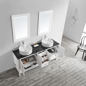 VAMA — meuble de salle de bain moderne et lavabo, origine américaine, double lavabo, hôtel haut de gamme, 72 pouces, 756072 - Product Image 6