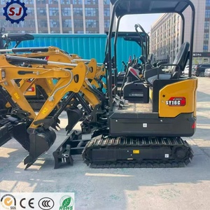 Mini-excavatrice SANY SY16C SY35U SY60C d'occasion, à bras court, moteur Yanmar, pour aménagement paysager, 99 % neuve, EPA CE - Product Image 4