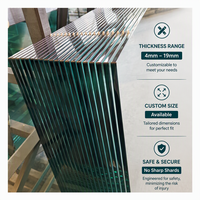 Panneaux de verre trempé de sécurité en vrac 10mm 12mm pour portes, fenêtres, façades – Taille personnalisée – Fournisseur d'usine