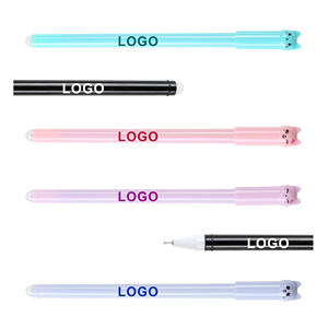 Bolígrafo de Gel Borrable con Diseño de Cola de Gato, Creativo y Divertido, de Plástico, Económico, con Impresión de Logotipo Personalizado para Oficina, a Base de Agua - Product Image 2