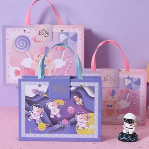 Màu hồng màu xanh cậu bé cô gái Kẹo hộp christening phim hoạt hình Hộp quà tặng cho trẻ em sinh nhật bên ủng hộ Hộp quà tặng - Product Image 1