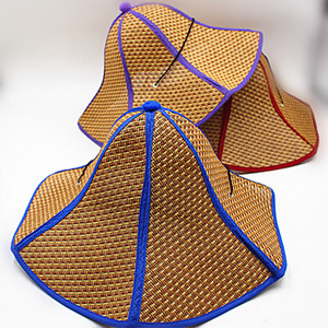 Sombrero de sol puntiagudo estilo coreano Fulishu, talla única, tela de papiro, protección UV para exteriores, ala ancha para mujer - Product Image 2
