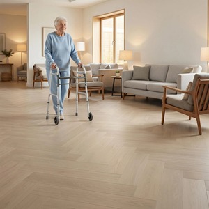 <span class=keywords><strong>Parquet</strong></span> en bois avec incrustations et accents métalliques, carreaux à motifs design pour intérieurs de luxe - Product Image 2