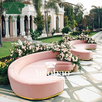 Juego de muebles de salón de boda sofá de terciopelo de salón de lujo para eventos