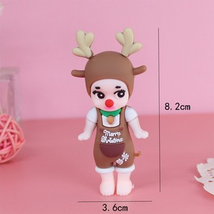 Plástico mágico Simple 2025 Navidad nueva decoración de <span class=keywords><strong>pastel</strong></span> Santa Claus alce muñeco de nieve árbol de Navidad <span class=keywords><strong>pastel</strong></span> de cumpleaños decoración de complemento - Product Image 6