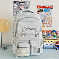 Mochila Escolar de Gran Capacidad para Estudiantes de Secundaria y Preparatoria, Estilo Japonés, Estilo Instagram, de Alta Gama para Mujer