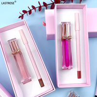 Kits de rouge à lèvres et de crayon à lèvres végétalien à haute pigmentation bricolage Tube différent végétalien marque privée rouge à lèvres liquide mat et ensembles de crayon à lèvres