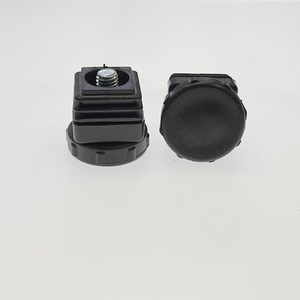 Furniture Leg 38 Round Telescopic <b>Plastic</b> Black Heavy Duty <b>Table</b> Chair Accessories - Product Image 1