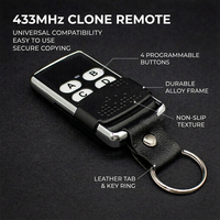 Télécommande universelle pour porte de garage SMG-2055 433mhz Clone 4 boutons, nouvelle télécommande de clonage 433mhz
