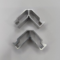 Tengshuo 6063-T5 – Support d'angle monobloc moderne et durable en aluminium moulé sous pression à 90 degrés pour connexion de cadre de fenêtre, porte et maison