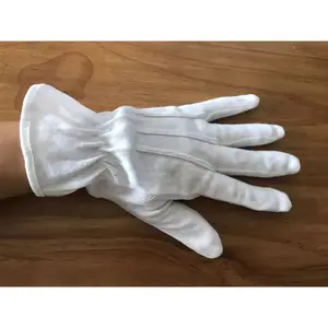Grippers Dots Anti-slip Cotton Gloves For Production Workshop Driver Funeral Waiter Doorman Labor Work Gloves