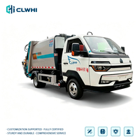 Nouveau camion à ordures compacteur arrière Howo 4x2 6M³ 150HP Euro 6, mini camions à ordures, camion compacteur de déchets Howo