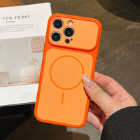 Coques de téléphone bicolores à finition givrée et toucher lisse pour iPhone 17 Pro Max avec anneau magnétique fin