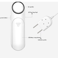 Detector de Fugas de Agua, Alarma de Inundación de 120dB, Funciona con Batería, con Cable de Sonda de 0.7 Metros para Hogar y Sótano G116