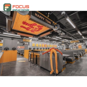 Modern Coffee Merchandise Display Rack Solid Wood Frame Retail Product Zone Coffee Shop Display Rack - Product Image 5