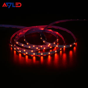 Bande LED intelligente RVBIC Zigzag 60 LED/m DC12V SMD3535 SK6812 intégrée, pleine couleur, adressable, 6 mm, pour décoration miroir irrégulière - Product Image 2