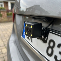 Caméra de recul carrée CCD pour voiture, 8 LED, vision nocturne 120 degrés, aide au stationnement