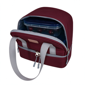 Bolsas Térmicas Plegables con Cierre de Cremallera, Aisladas con Lámina de Aluminio, de Poliéster RPET 600D Clásico Ecológico de Calidad OEM, Impermeables - Product Image 6
