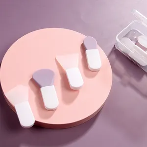 Yue pincel de maquiagem, pincel de silicone para máscara de manopla curta personalizada, ferramenta de beleza facial