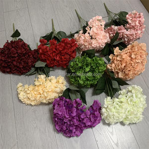 B-997 Compra al por Mayor Flores de Seda para Decoración del Hogar, Ramo Grande de <span class=keywords><strong>Hortensias</strong></span> de 50 cm de Largo, Arreglos de Flores Artificiales de Hortensia - Product Image 6