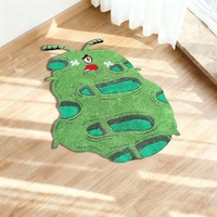 Alfombra de Arte Moderno con Forma Irregular de Máscaras Dramáticas, Comedia y Tragedia