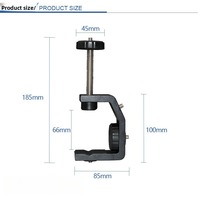 Support de fixation en alliage d'aluminium pour appareil photo reflex numérique et téléphone, avec vis 1/4, usinage CNC, personnalisé