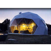 4 saisons jardin extérieur hôtel de luxe salle de bain petit clair Pvc Igloo géodésique maison transparente glamping tente dôme