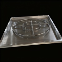 Kit de brûleur à gaz carré en acier inoxydable de 42 pouces pour table de foyer extérieur.