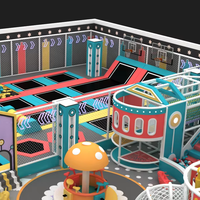 Fabricant de parcs de jeux intérieurs pour enfants avec trampoline, toboggan, piscine à balles, panier de basket, structure d'escalade et manège