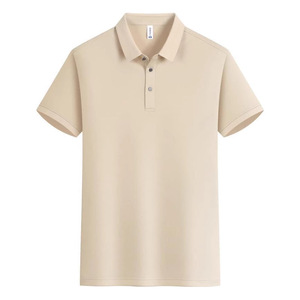 Polo Shirt Solid Color Polyester Fiber Short Sleeve Daily Wear Work Uniforms Custom Embroidery Logo Printing - Product Image 2