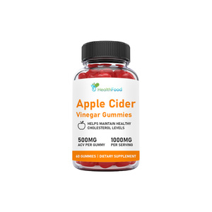Manufacturer Custom Halal Diet Apple Cider Vinegar Gummies Improve Energy Levels Cleanse <b>Supplements</b> Slimming Products Acv Gummy - Product Image 1