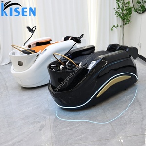 KISEN Japan Intelligent Electric Massage Bed Modern <b>Style</b> <b>Head</b> Spa Shampoo Bed Beauty Salon Shampoo Massage Chair Therapy Bowl - Product Image 3