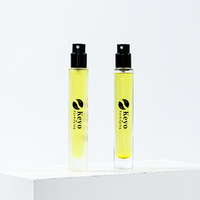Flacons de parfum en verre transparent givré noir de 2 ml, 5 ml, 8 ml, 10 ml, flacons d'échantillon de parfum cosmétique, vaporisateur fin en verre, flacon cadeau de parfum