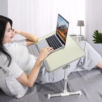 Table pliante ergonomique Xgear pour bureau à domicile, support réglable pour ordinateur portable, plateau de lit, table pour ordinateur portable pour lit et canapé