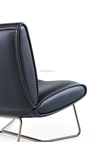 Meubles de salon de style minimaliste, chaise longue de salon familiale de luxe en cuir épais de haute qualité au design original