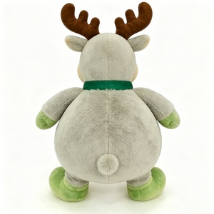 Peluche personnalisée de renne d'Halloween, cadeau romantique en peluche avec rembourrage en coton PP, unisexe pour les enfants de 0 à 24 mois - Product Image 4