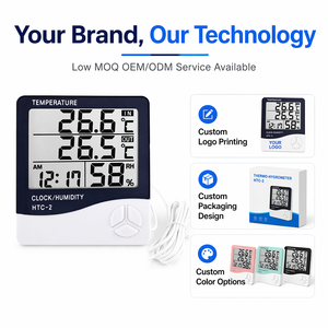 Hygromètre électronique d'intérieur à prix abordable, thermomètre de serre extérieur en promotion - Product Image 2