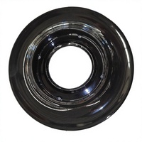 Fourniture directe d'usine roue en alliage d'aluminium forgé noir brillant grand capuchon de centre de roue flottant