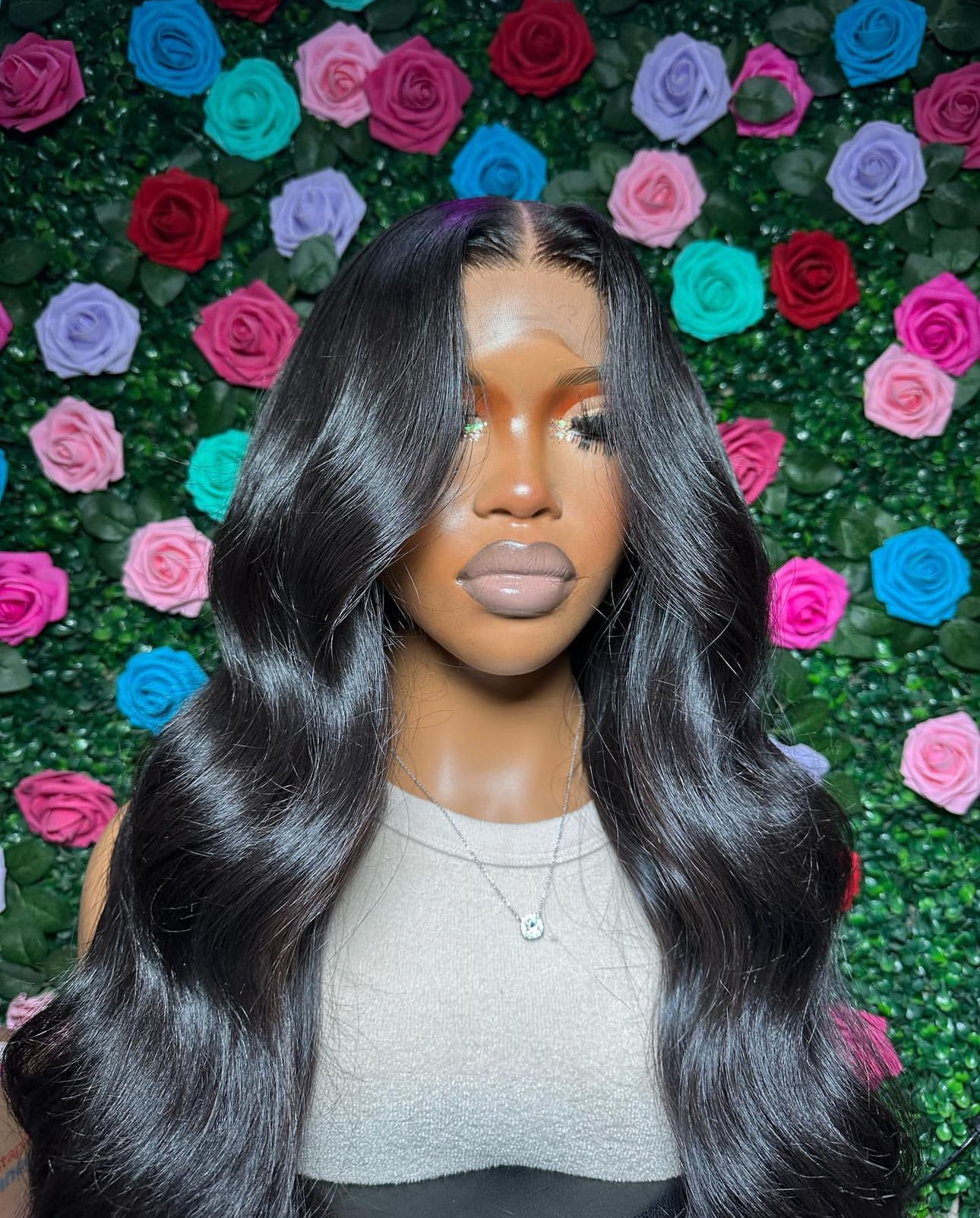 hd 4*4 cosure  loose wave wig