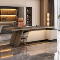 Mobilier de bureau moderne et luxueux Gestionnaire du design Bureau de direction Bureau en bois du PDG Table de direction