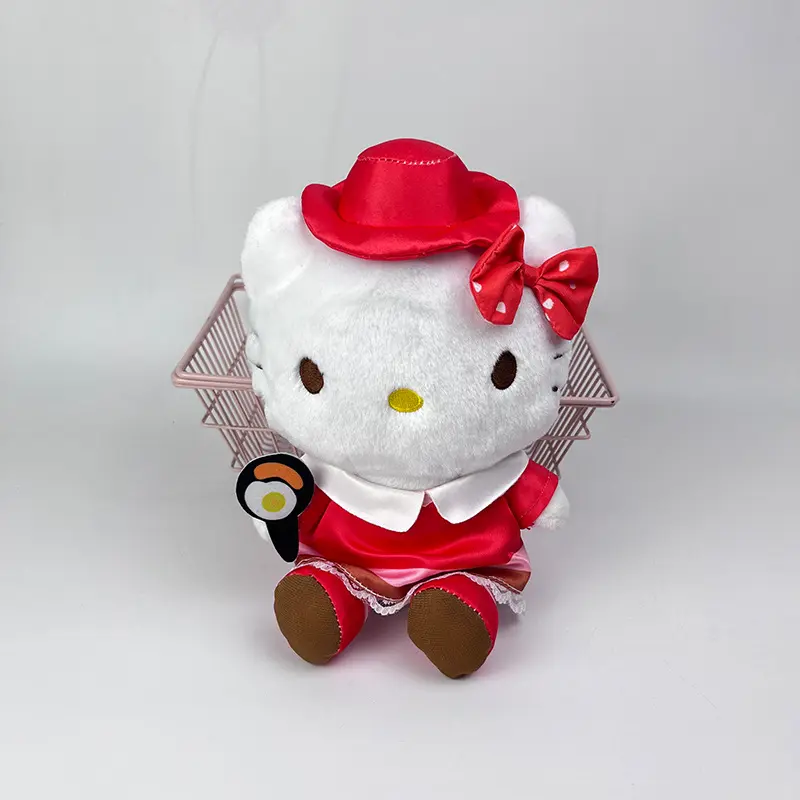 MIx promotionnel vente en gros 8 pouces mignon pas cher personnage de dessin animé en peluche jouets filles poupées cadeaux