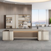 Bureau debout moderne de luxe en bois avec tiroirs de rangement – Mobilier de bureau durable pour la maison ou le travail