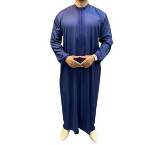 Elegant Premium Traditional Moroccan Men Handmade Gabardine Jellaba Outfit Matching Pants <b>Gift</b> Set Summer Breathable Lightweight - Product Image 1