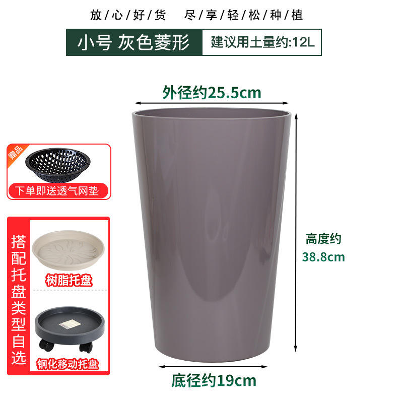 Small diamond-shaped round mouth gray